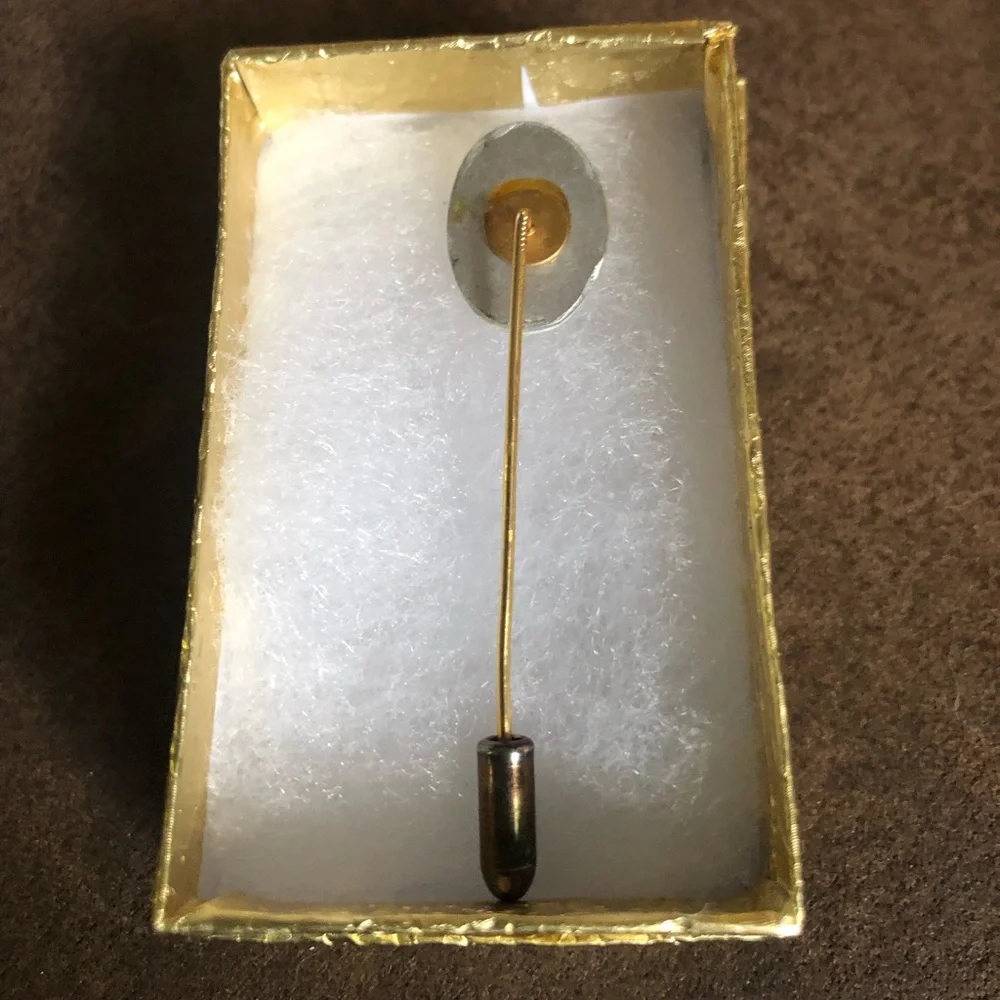 Vintage Butterfly MOP Inlay Stickpin